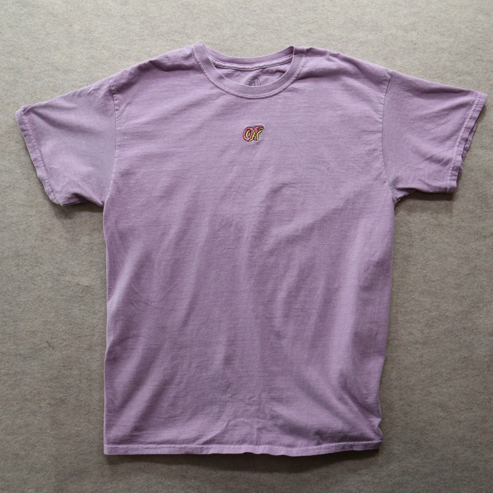 Odd Future Shirt Large Purple‎ Y2K OF Donut Logo Embroidered Tee